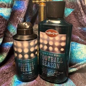 Football Season Men’s Collection Body Wash & Spray NWT BBW